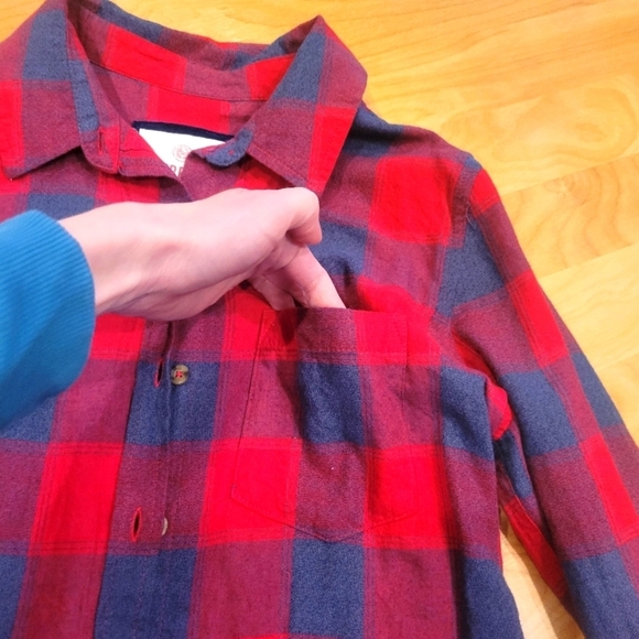 So 100% cotton plaid button down shirt size M - Picture 2 of 7